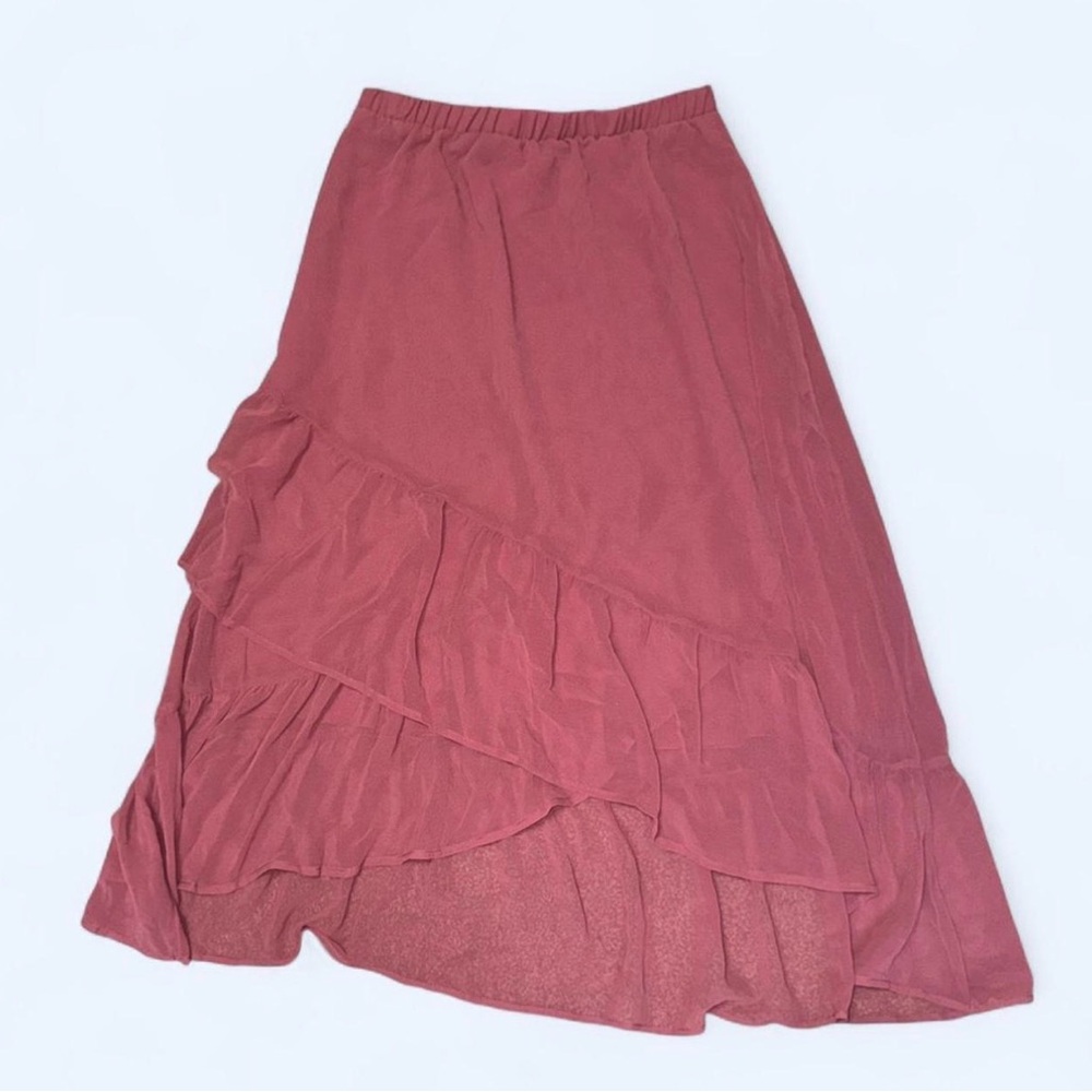 a new day Asymmetrical Mauve Skirt